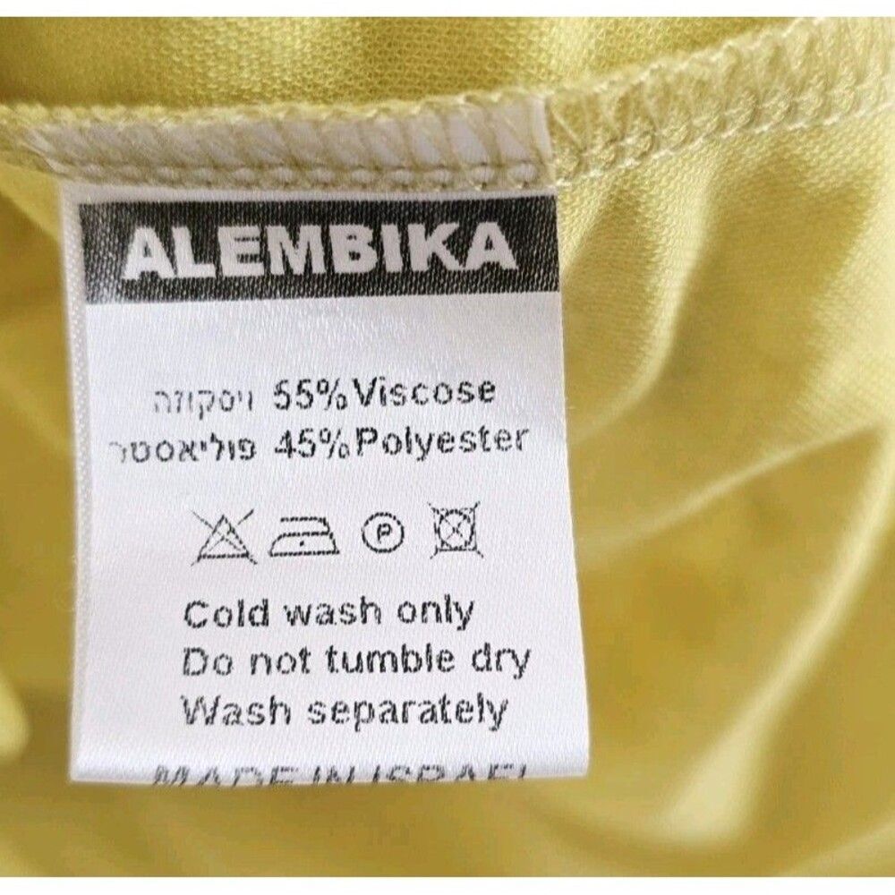 Alembika Oversized Relaxed Cardigan Lagenlook Yellow Size S Snap Button Boxy Fit - Picture 6 of 8